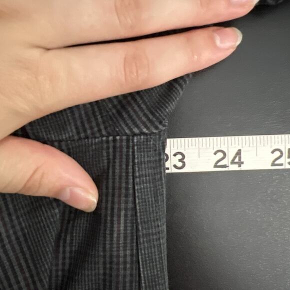 London Fog Trench Coat Men 38 Gray Clipper Mill Plaid Alpaca Fur Lined Placket - Picture 13 of 14